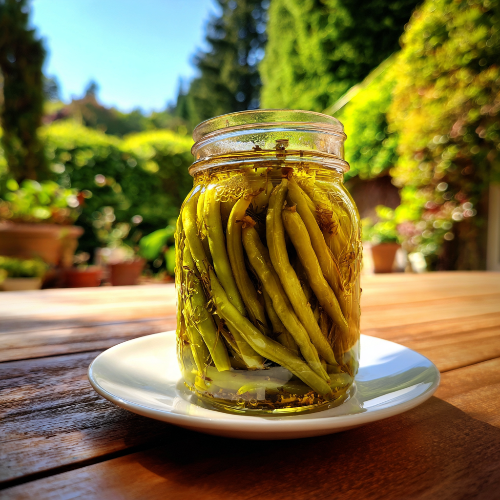 Pickled Green Beans Canning Recipe