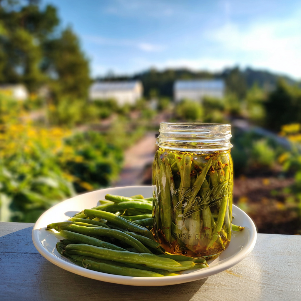 Pickled Green Beans Canning Recipe
