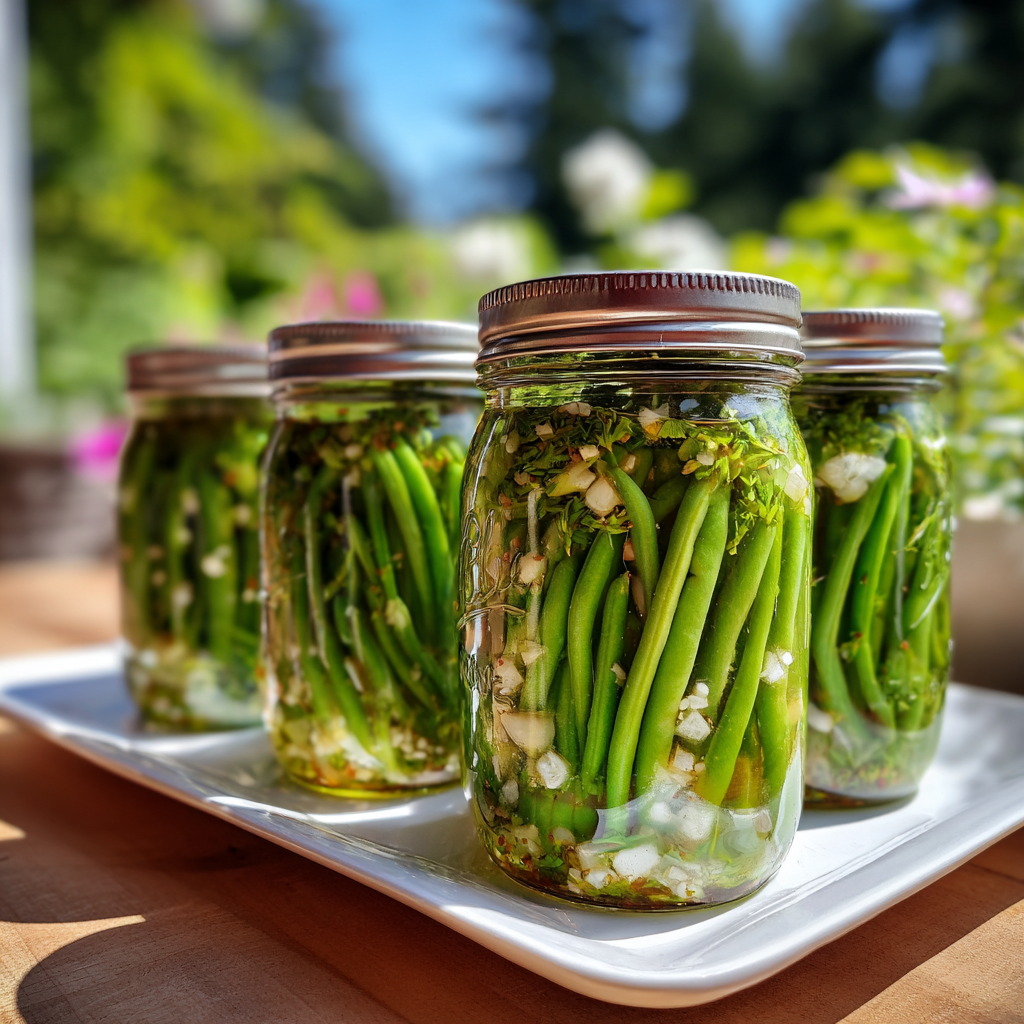 Pickled Green Beans Canning Recipe