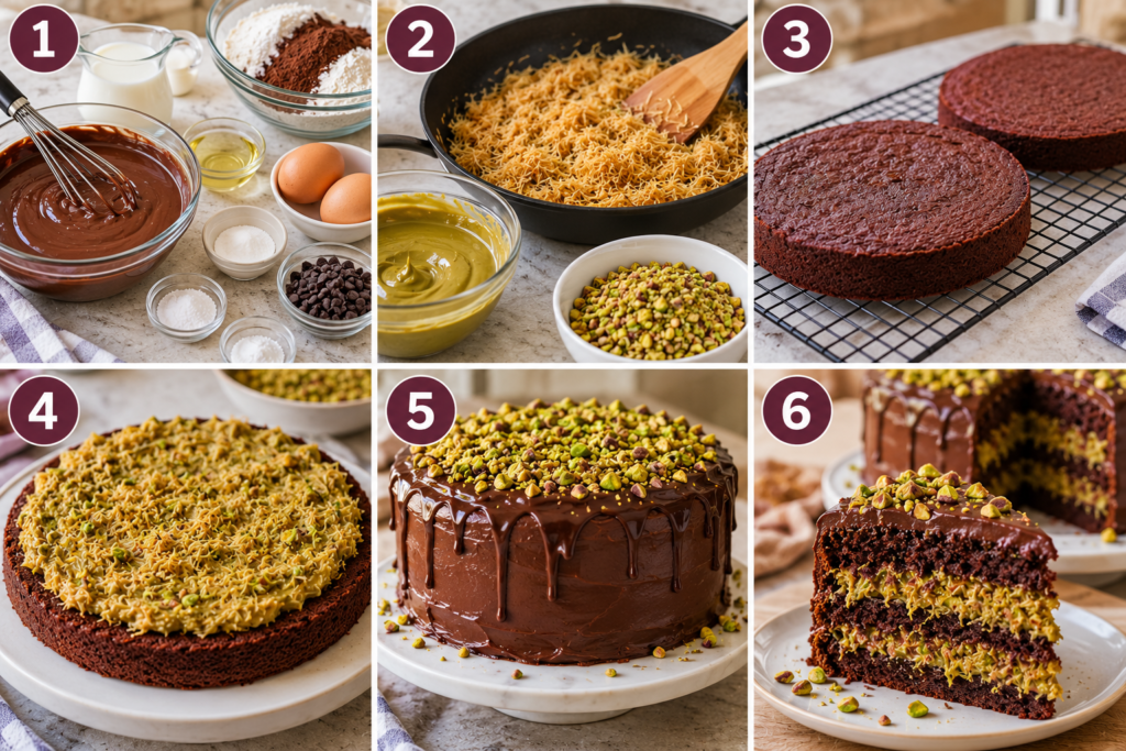 Dubai Chocolate Cake Recipe