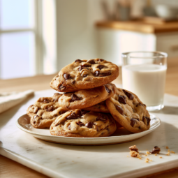 Chocolate Chip Cookies Milk