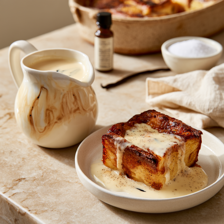 vanilla sauce for bread pudding
