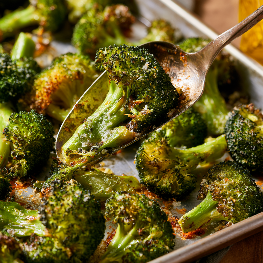 Parmesan Roasted Broccoli Recipe